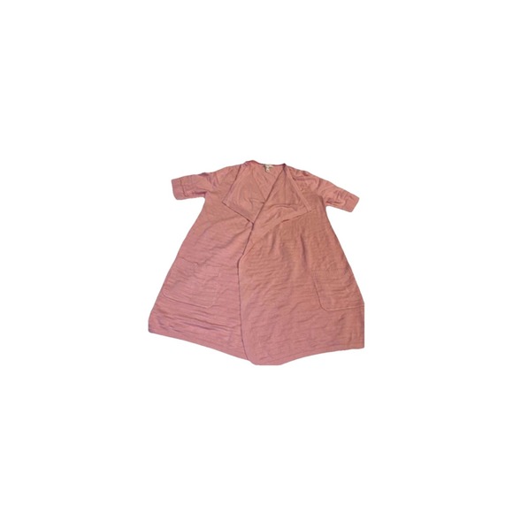 Isaac Mizrahi Live Women's S Pink Open Front Knit Cardigan Preowned - Picture 1 of 9